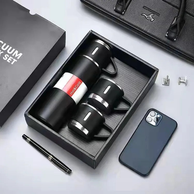 steele Deluxe Thermal Mug Gift Set- 3 piece