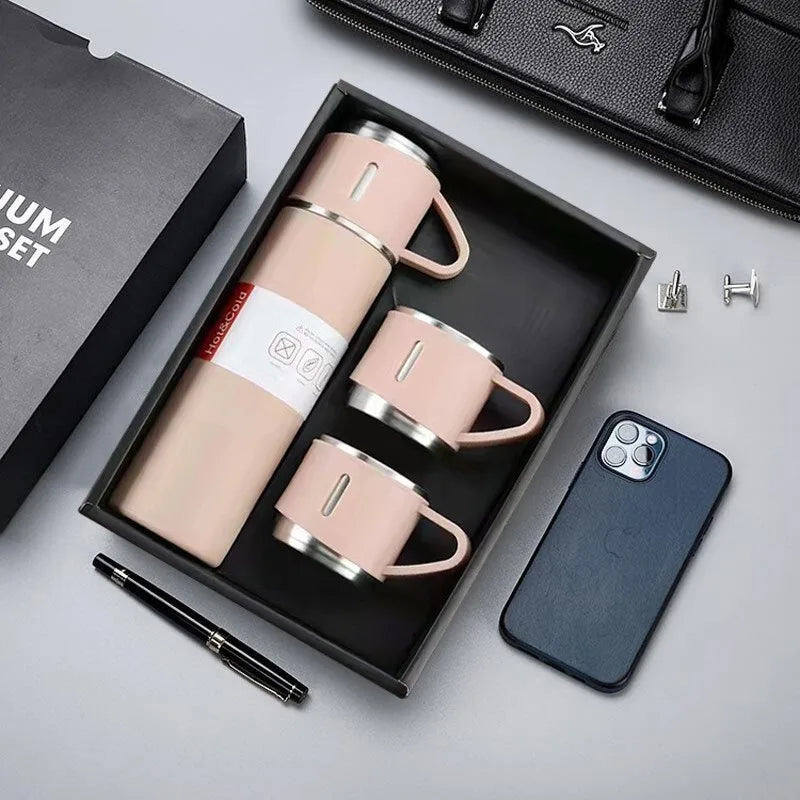steele Deluxe Thermal Mug Gift Set- 3 piece