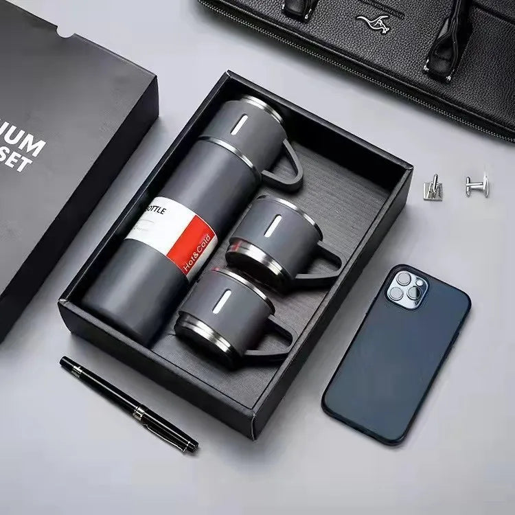 steele Deluxe Thermal Mug Gift Set- 3 piece