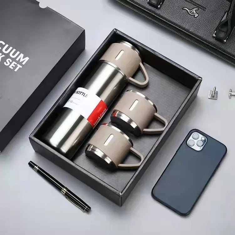 steele Deluxe Thermal Mug Gift Set- 3 piece